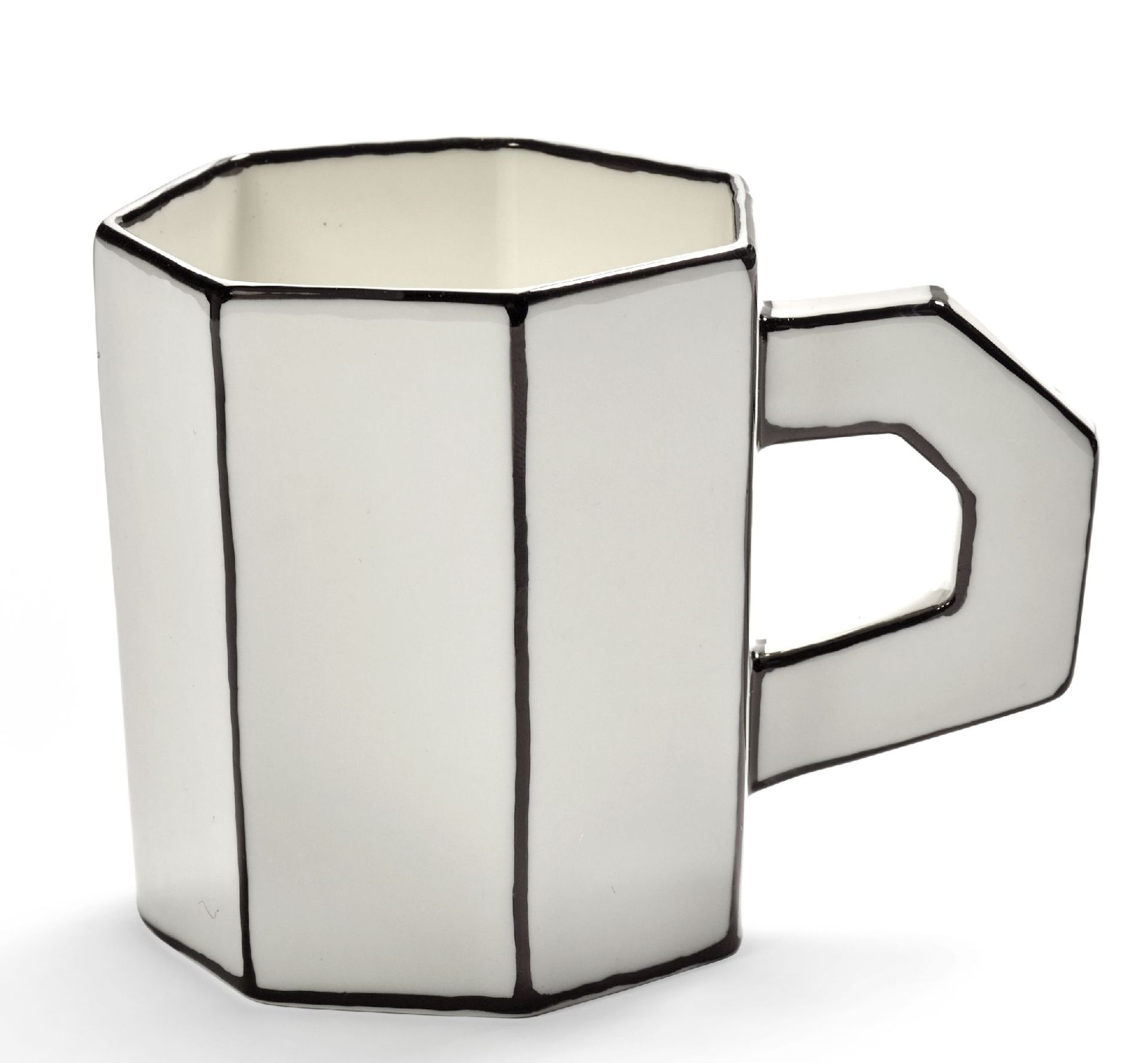 Teetasse Weiß/Schwarz Carte Blanche Serax  