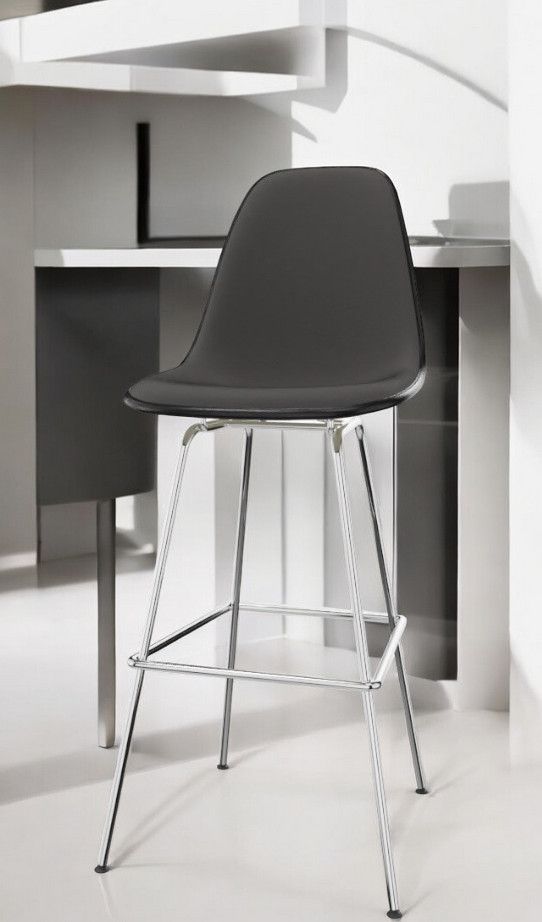 Eames Plastic Bar Stool Barhocker High Vollgepolstert Vitra 