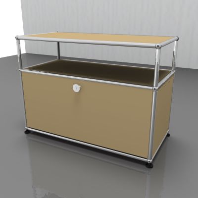 USM Haller Beistellmöbel mit 1 Klappe – QUICK SHIP - beige