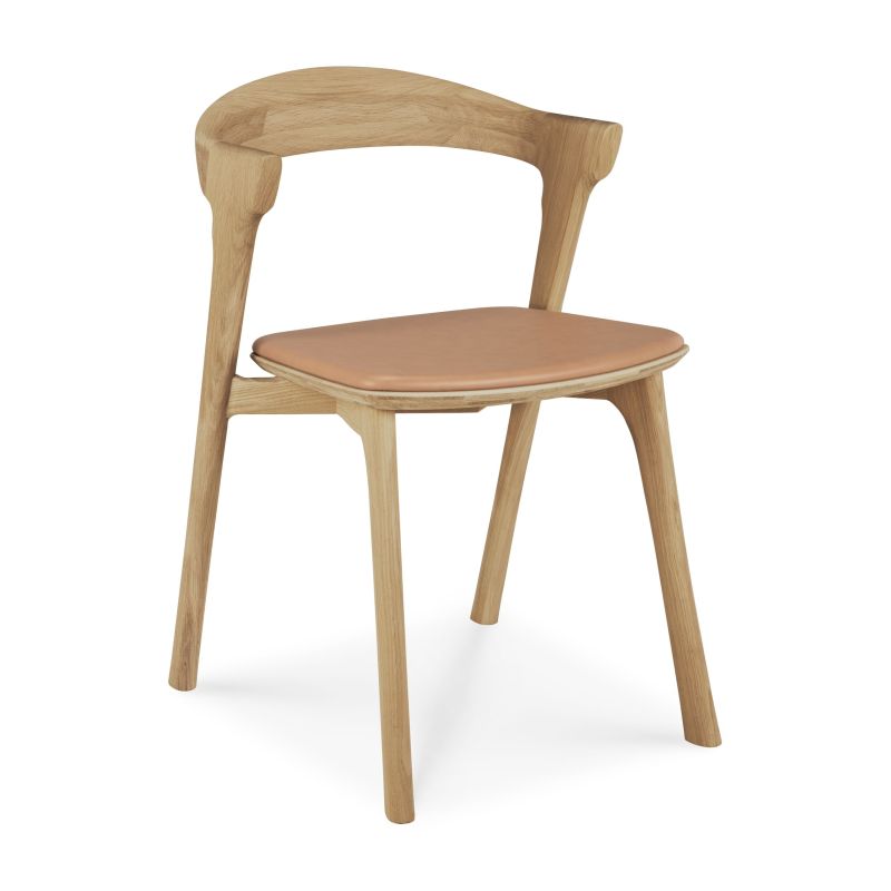 Bok Stuhl lackierte Eiche - Sienna Leder Ethnicraft