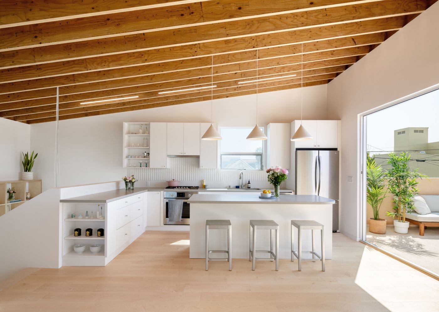 Emeco Counter Stool Hocker Aluminium gebürstet Emeco