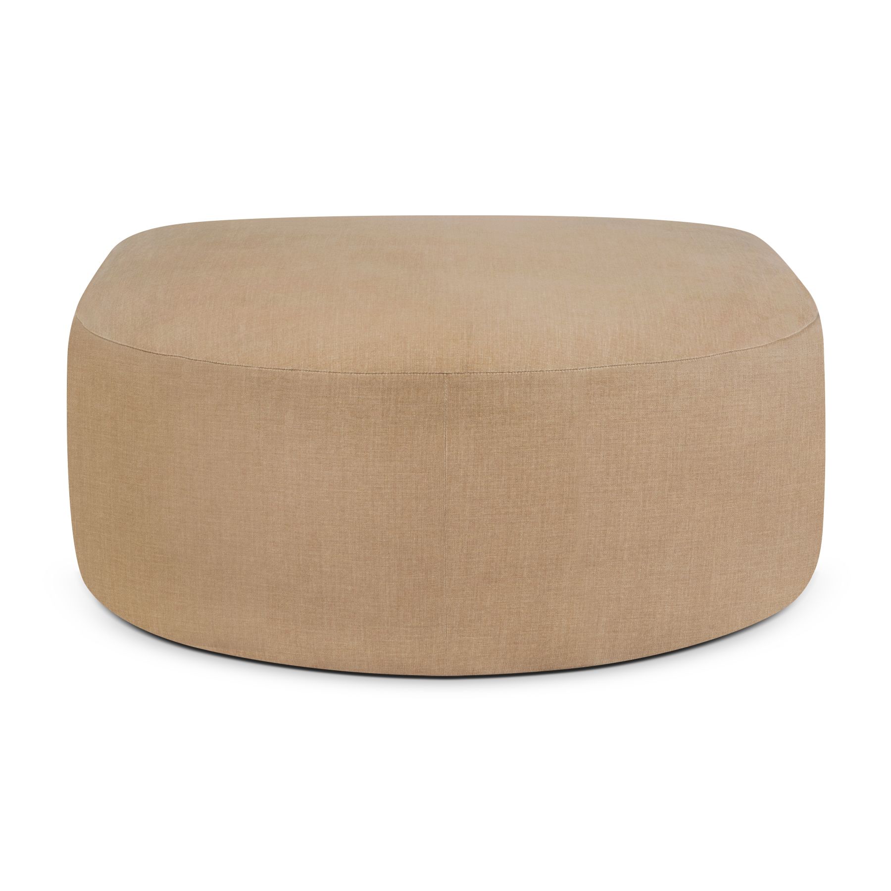 Bulky halbrunder Hocker Light Sepia Ethnicraft