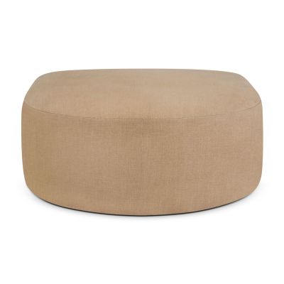 Bulky halbrunder Hocker Light Sepia Ethnicraft