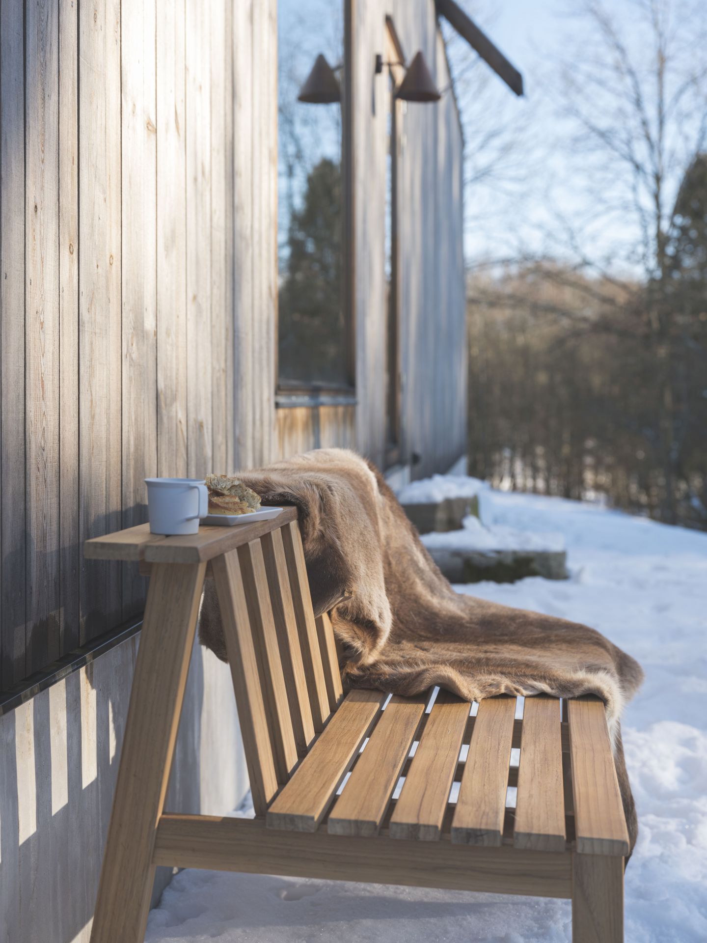 Cadence Bank Teak Outdoor Skagerak by Fritz Hansen