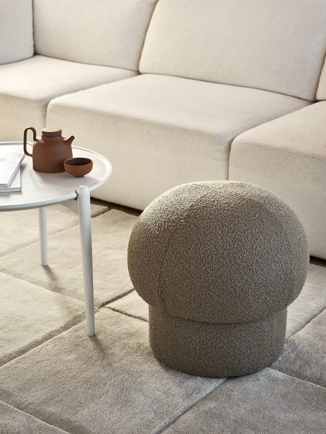 Uno Pouf Hocker 65 cm GRÜN Design House Stockholm EINZELSTÜCK