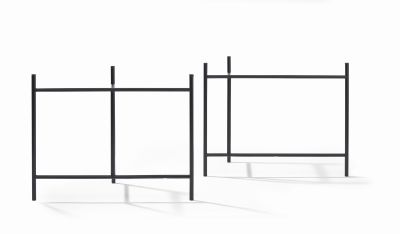 Eiermann 3 Tischgestell farbig SCHWARZ 58x29 cm Richard Lampert EINZELSTÜCK 