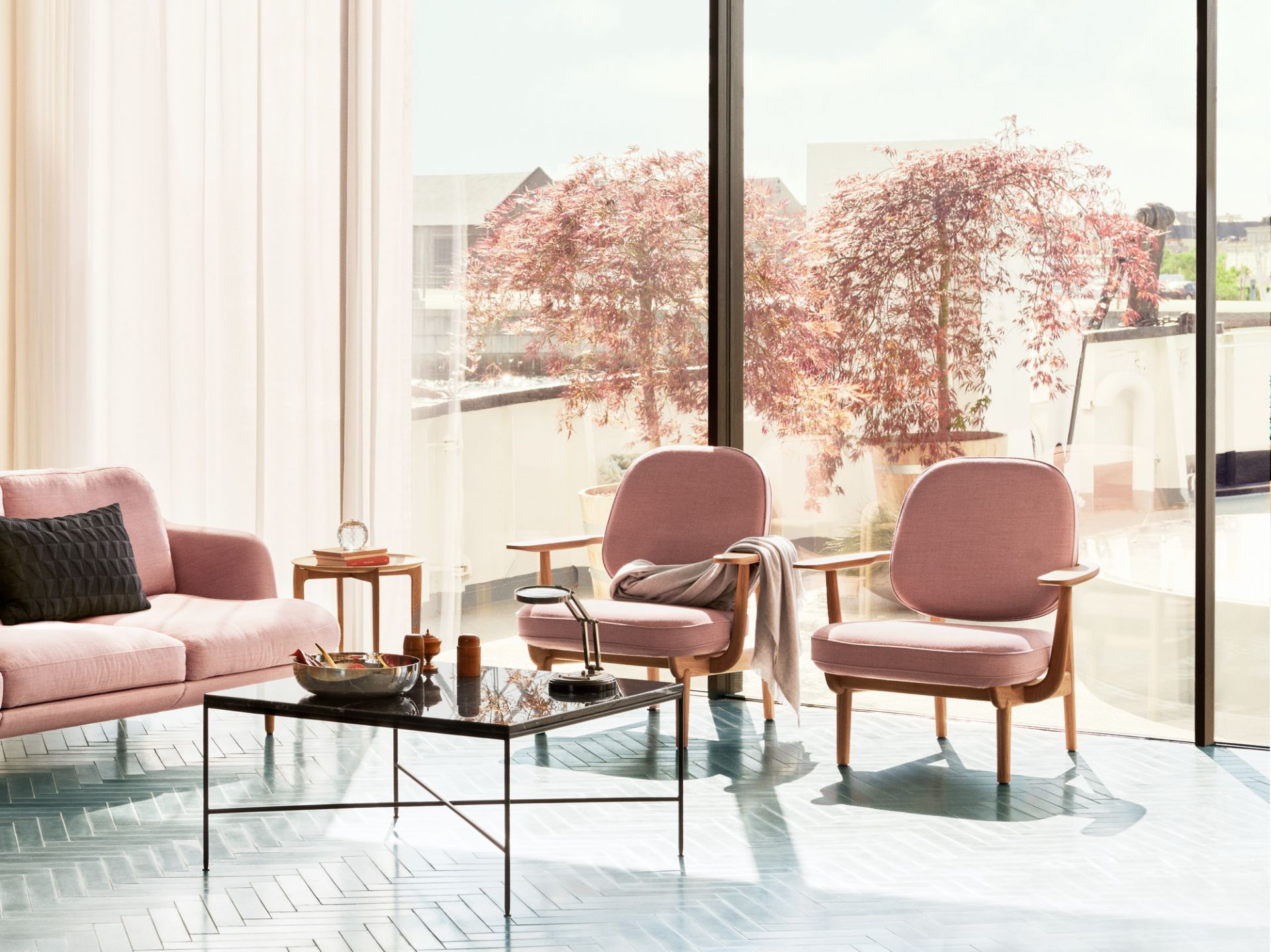 Fred Loungesessel Eiche klar lackiert Fritz Hansen
