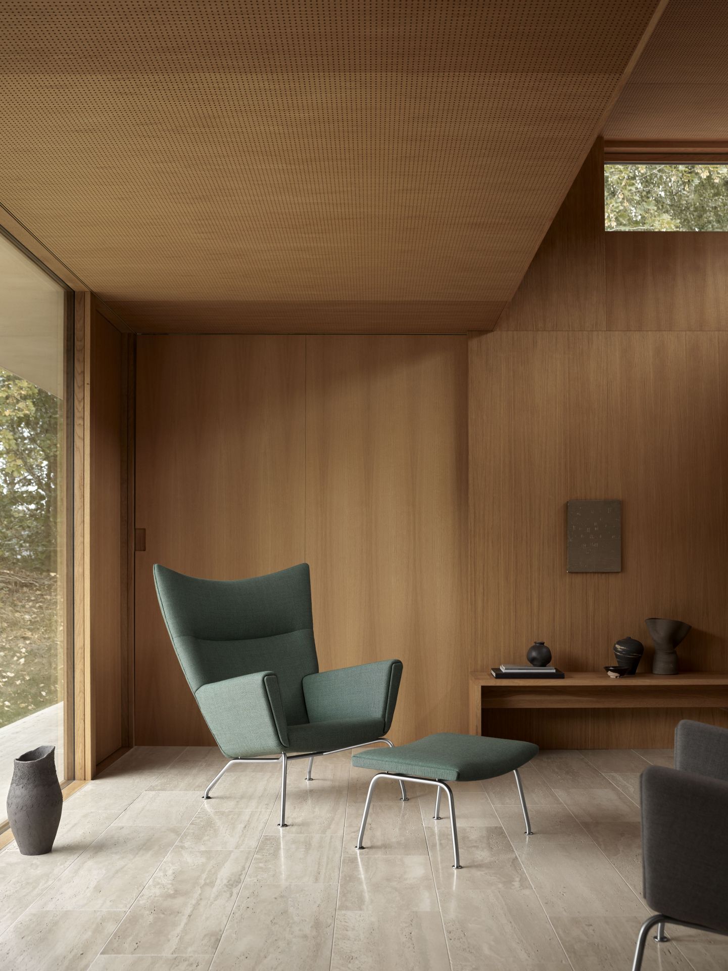 CH446 Wing Chair Fußhocker Passion Limited Edition Carl Hansen & Søn
