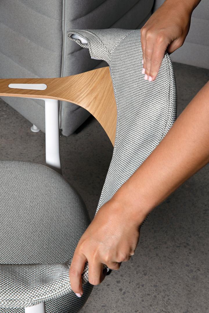 Mynt Rücken und Sitz Plywood Bürodrehstuhl Vitra