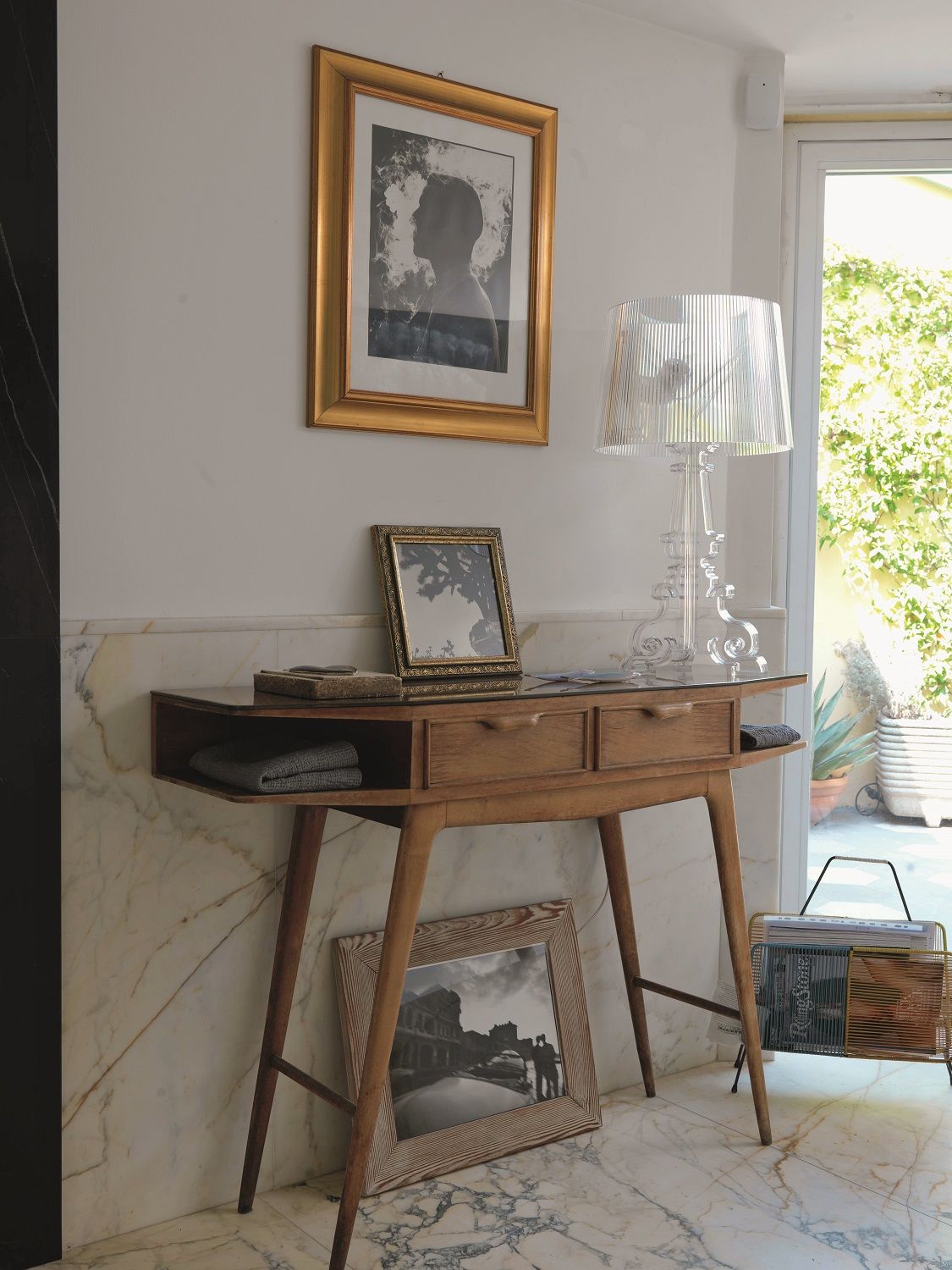 Bourgie Tischleuchte Glasklar Dimmbar Kartell