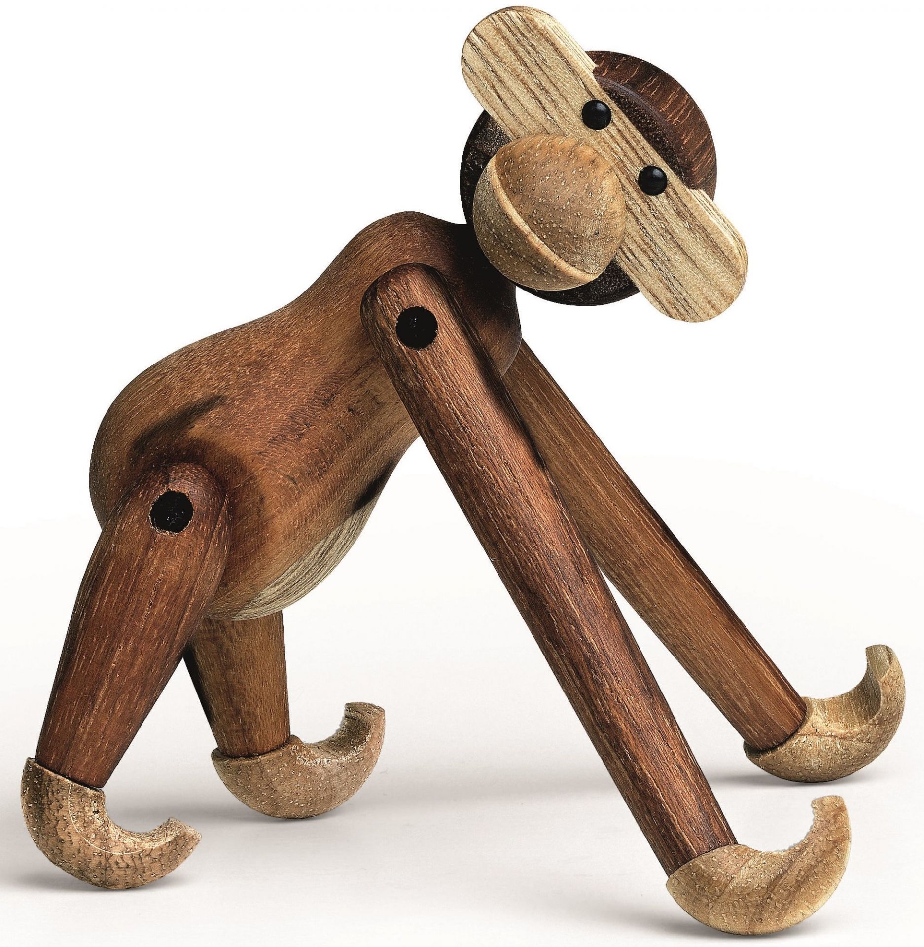 Affe mini Holzfigur Teak Kay Bojesen