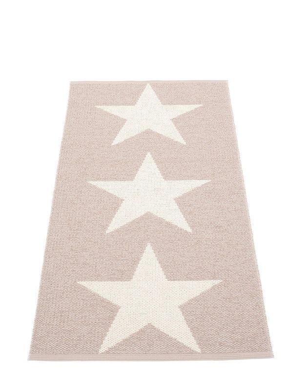 Viggo One Kunststoffteppich 70x150 cm Pappelina Pale rosa
