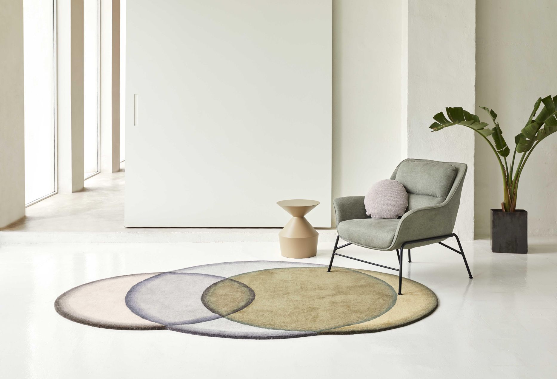 Crystal Teppich 190 x 260cm Neutral Gan