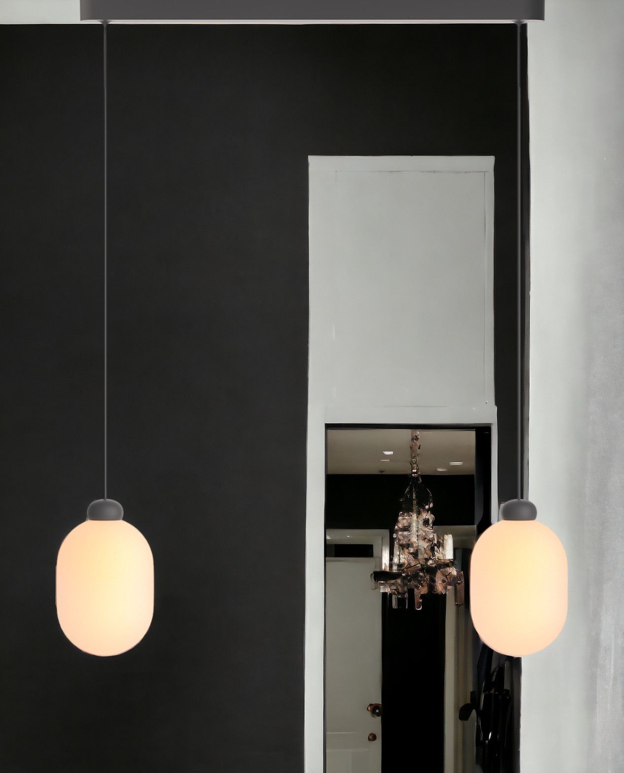 Sun Duo Pendelleuchte Grau