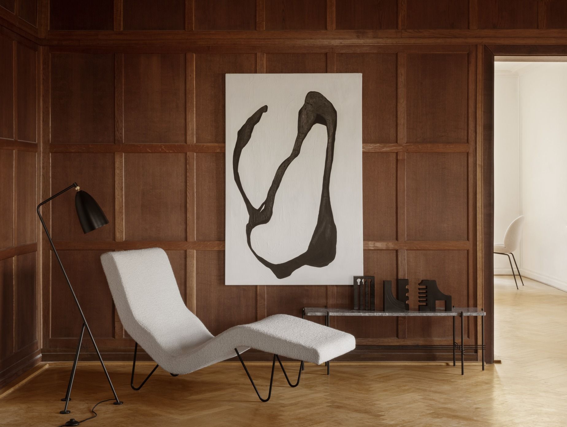 Gräshoppa / Grashoppa Stehleuchte Schwarz Gubi