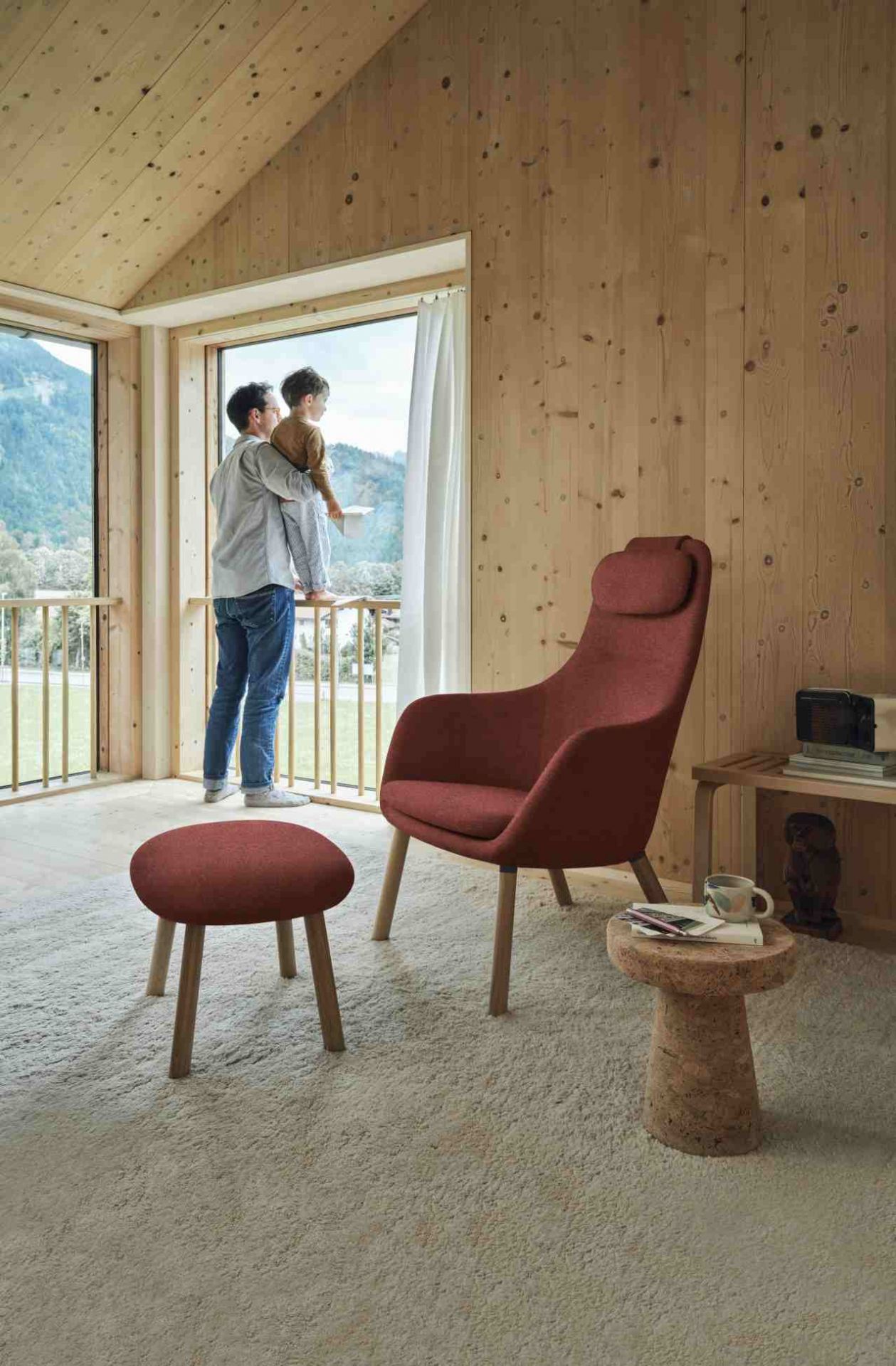 Hal Lounge Chair Sessel + Ottoman Sitzkissen lose Vitra