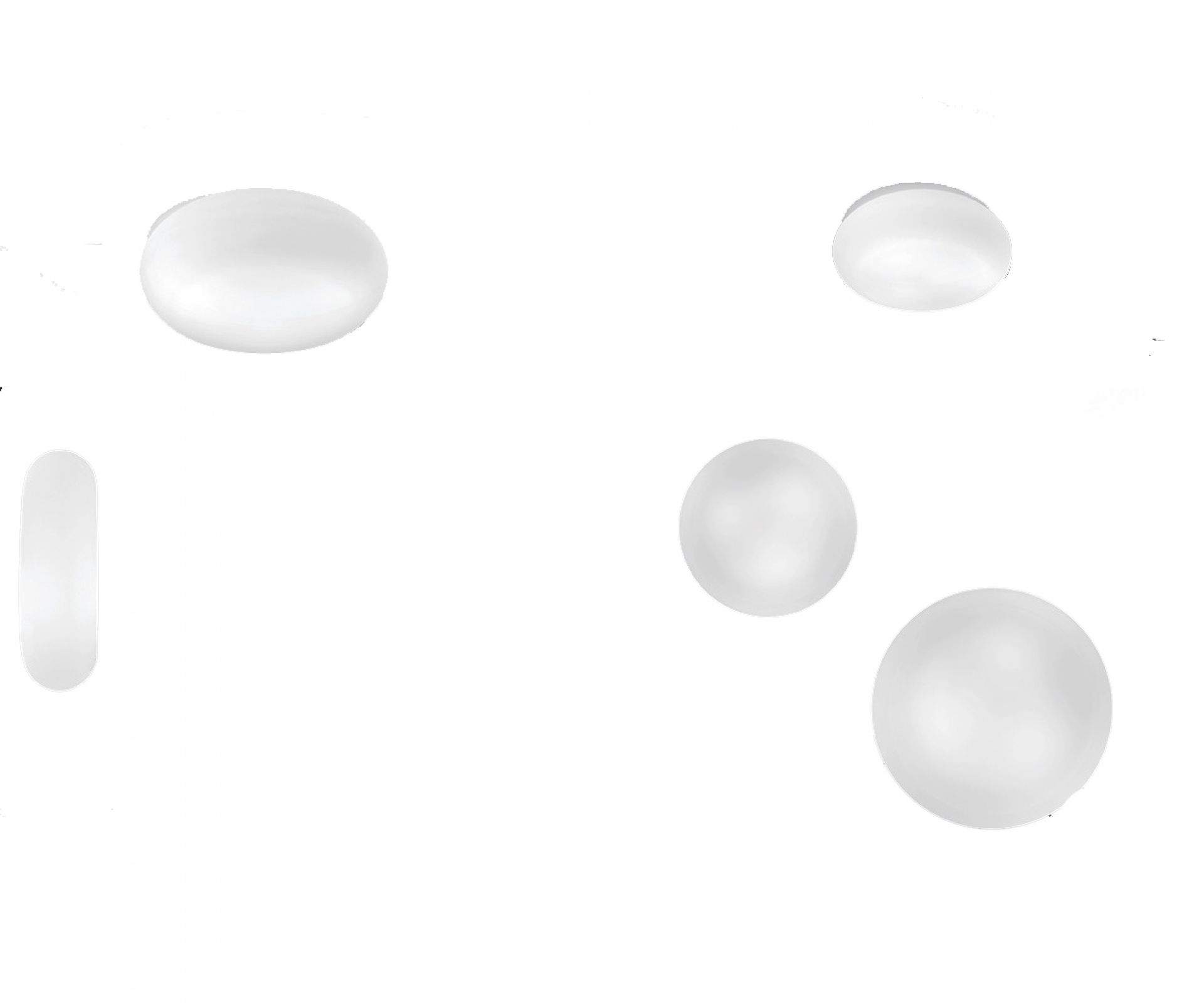 Itka 20 Wall/Ceiling Wand/Deckenleuchte Weiß Artemide