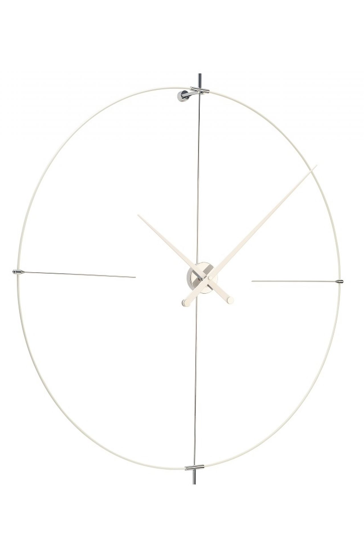Bilbao N/ L Clock Wanduhr nomon Weiß-Weiß