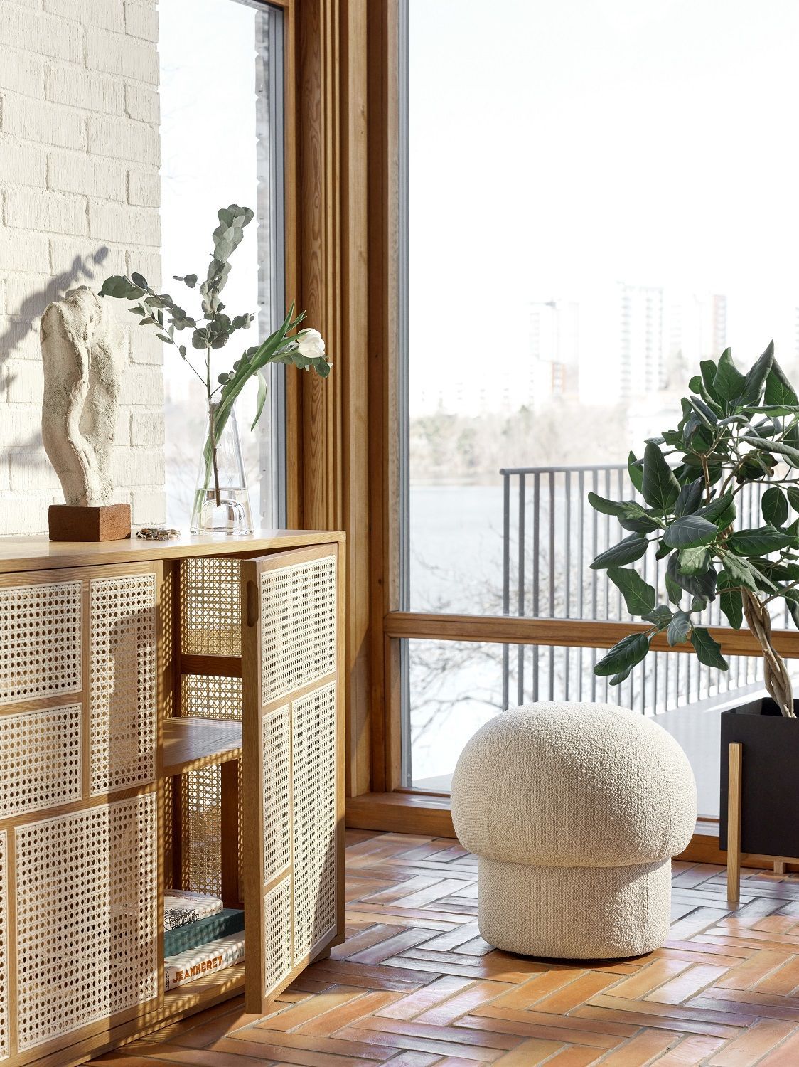 Uno Pouf Hocker 65 cm GRÜN Design House Stockholm EINZELSTÜCK