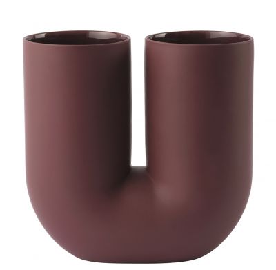 Kink Vase H 26,3 cm Muuto Deep red