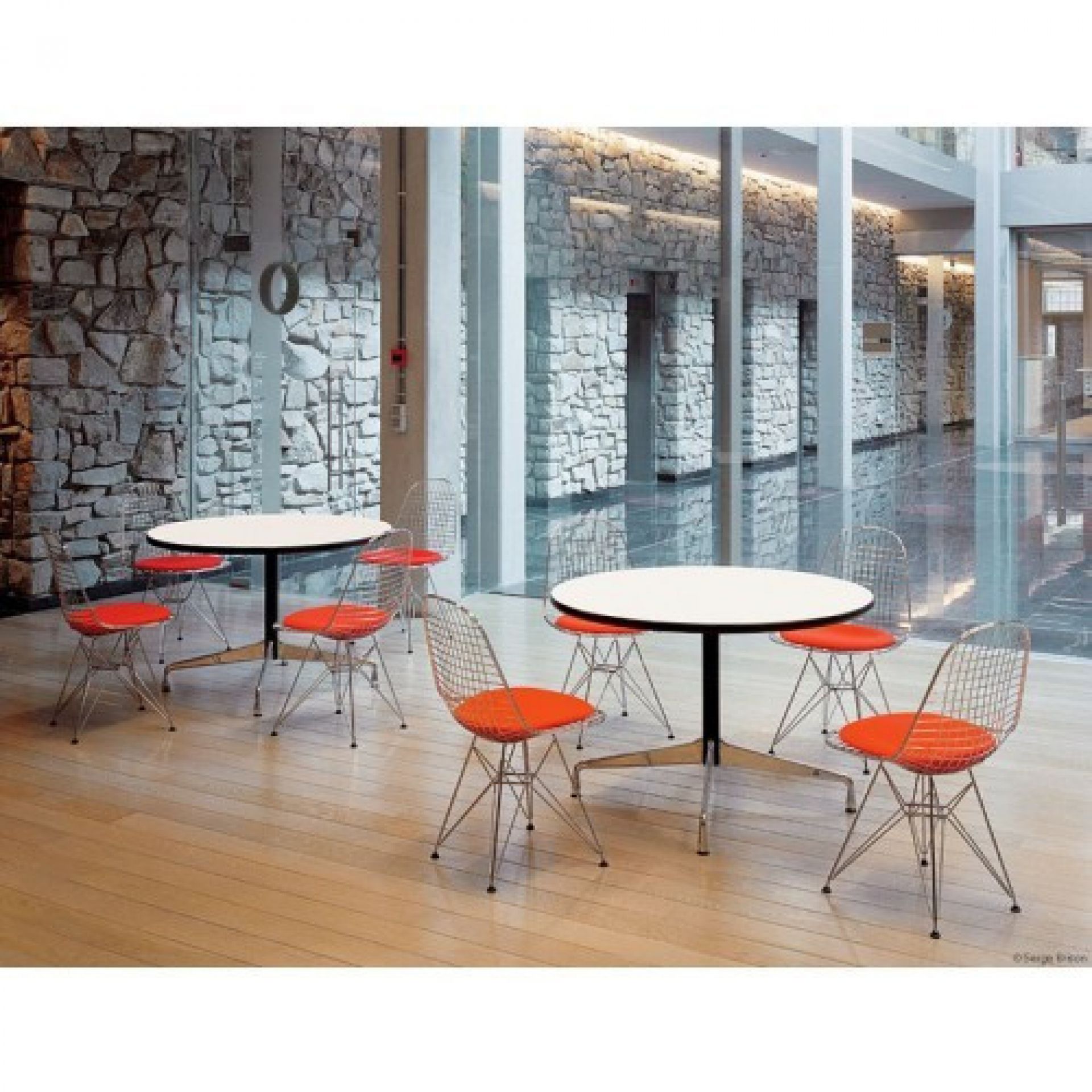 DKR-5 Wire Chair Stuhl mit Sitzkissen Vitra