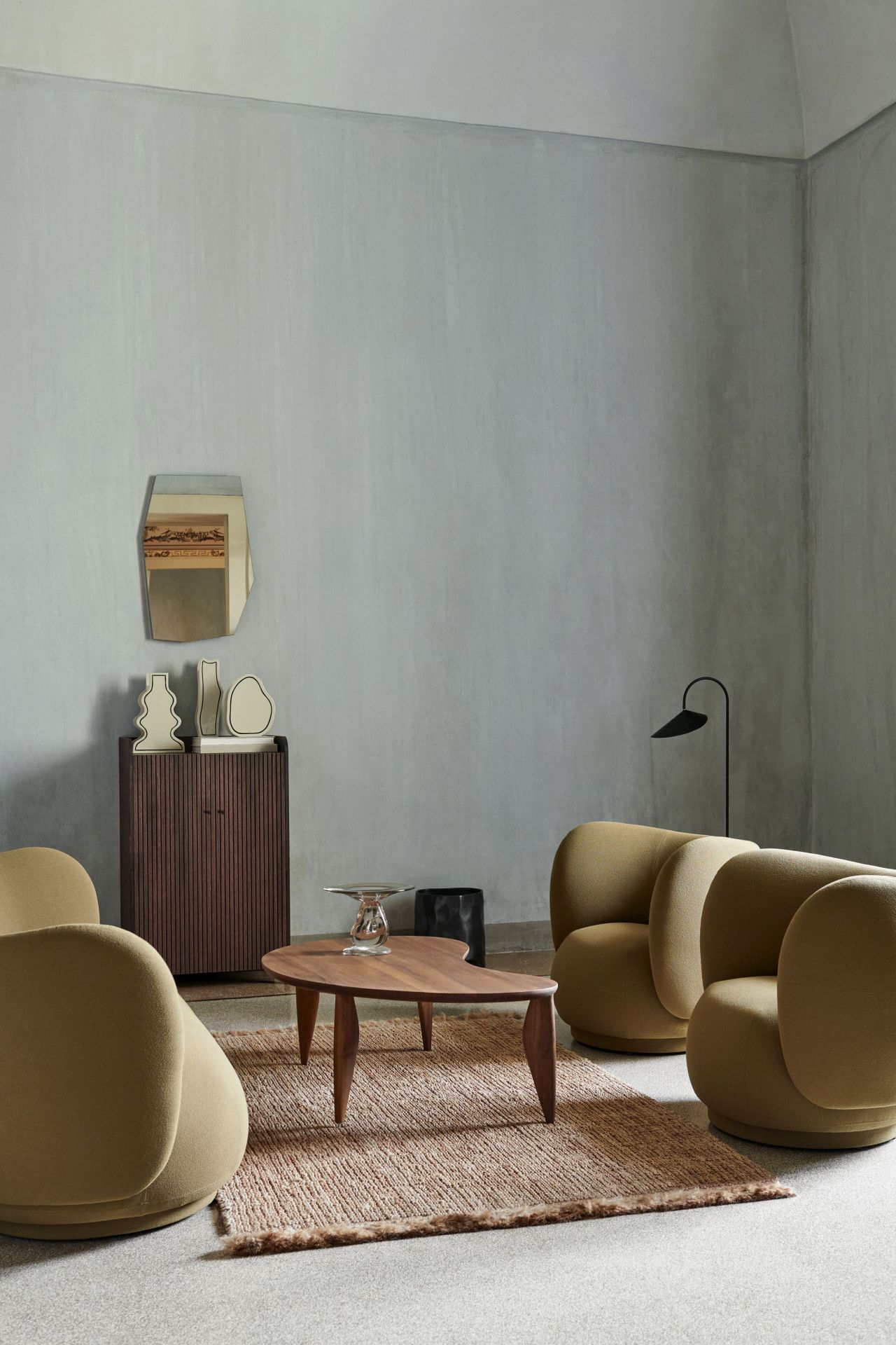 Feve Coffee Table Walnuss geölt Ferm Living