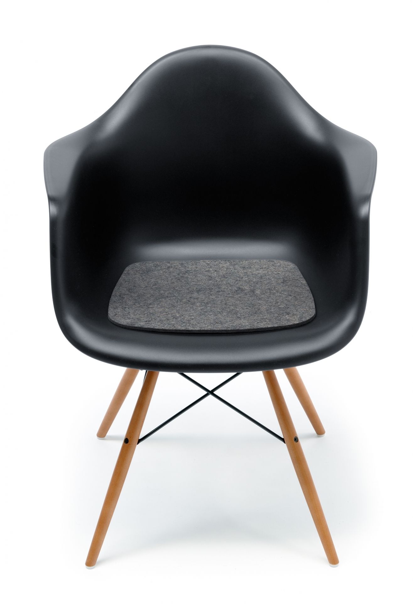 Sitzauflage-Filzauflage Eames Plastic Arm Chairs DAR / RAR / DAW Rot Hey Sign
