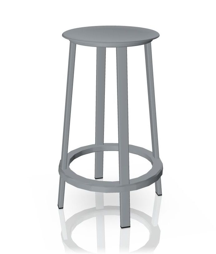Revolver Bar Stool Barhocker HIGH 76 cm Steel SKY GREY Hay EINZELSTÜCK 