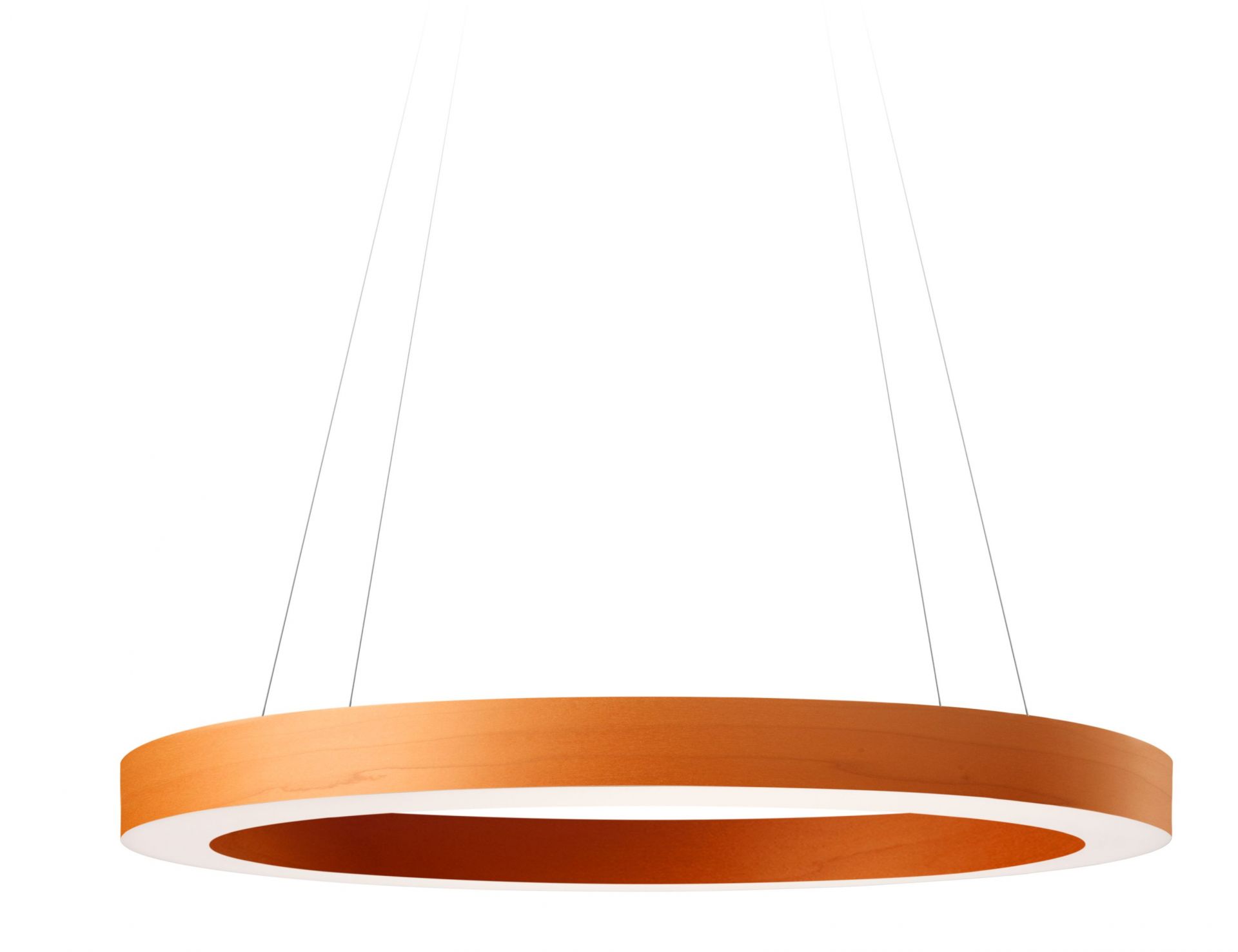 Oh!-Line Pendelleuchte von LZF Lamps, orange, runde Hängelampe für Wohnzimmer und Esszimmer.