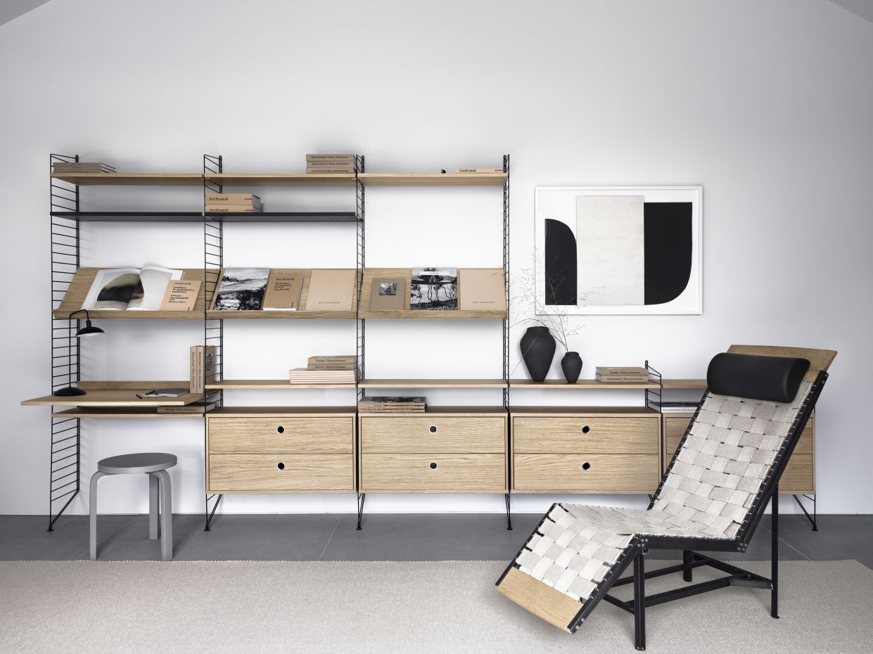 Einzelteil Bodenleiter H 200 cm String Furniture