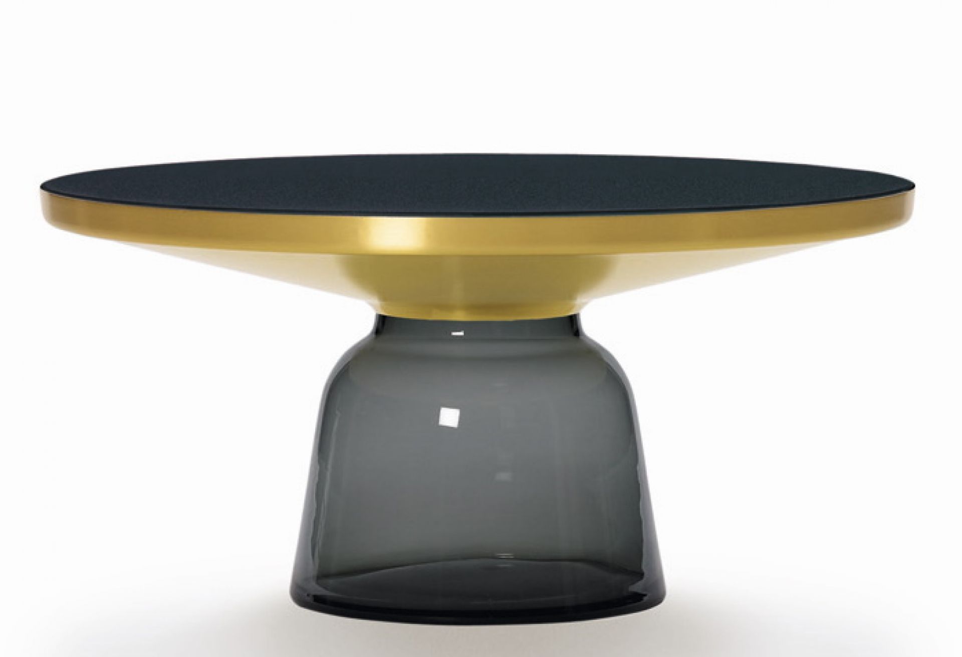 Bell Coffee Table Couchtisch Messing ClassiCon Quarz-grau