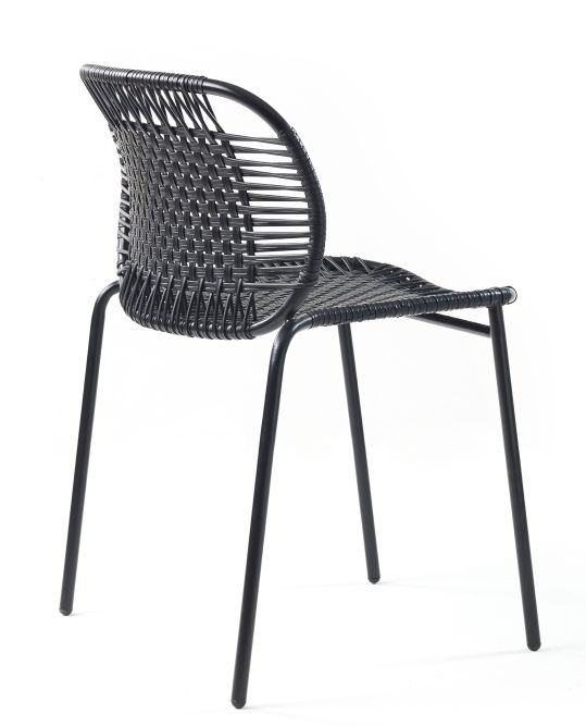 Cielo Stacking Chair Stapelbarer Stuhl Outdoor ames Schwarz - Schwarz