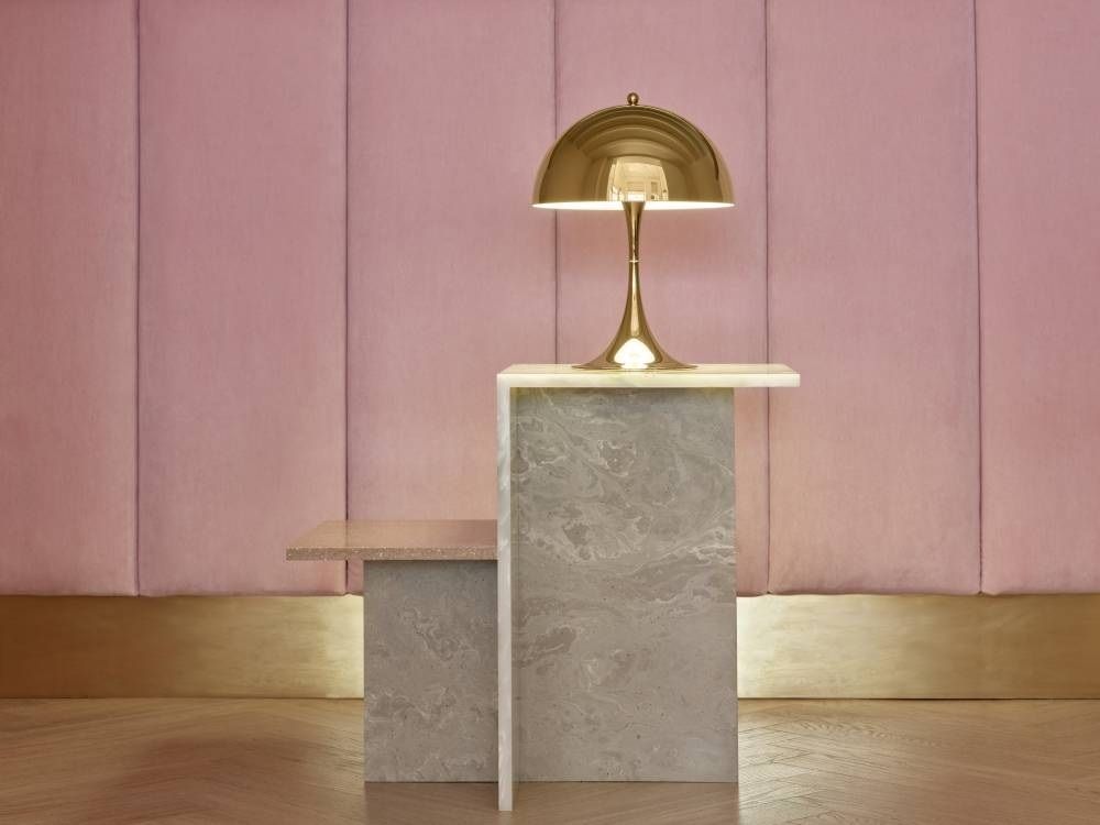 Panthella 250 Table lamp LED Tischleuchte Metallisiert CHROM Louis Poulsen EINZELSTÜCK