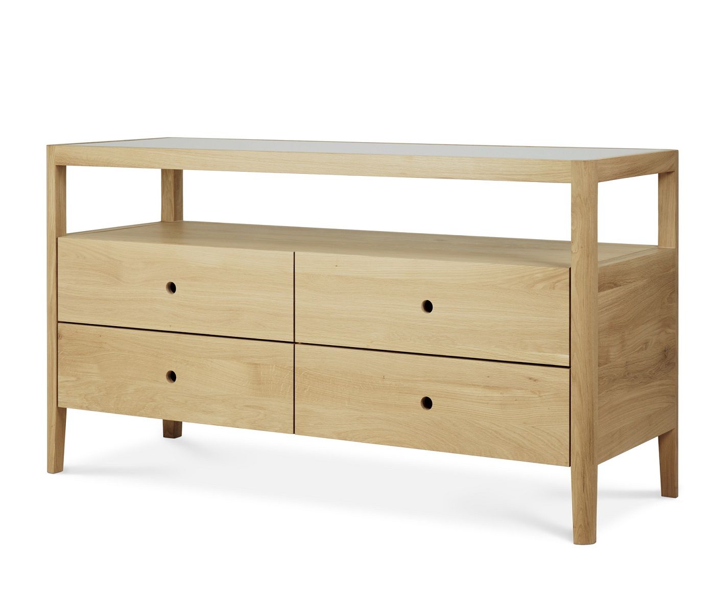 Spindle Kommode mit 4 Schubladen Eiche Ethnicraft