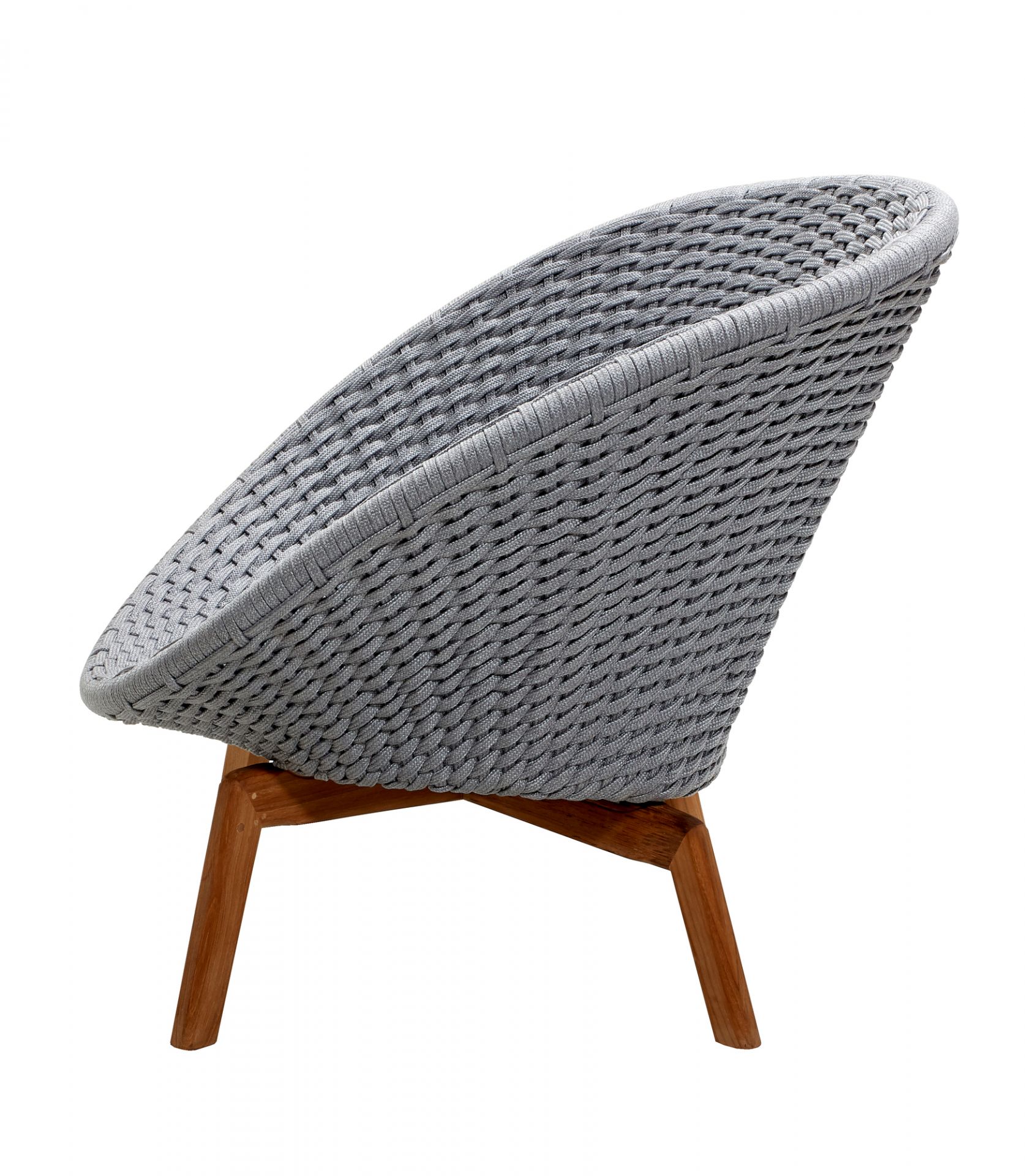 Peacock Outdoor Loungesessel Rope Cane-Line hellgrau