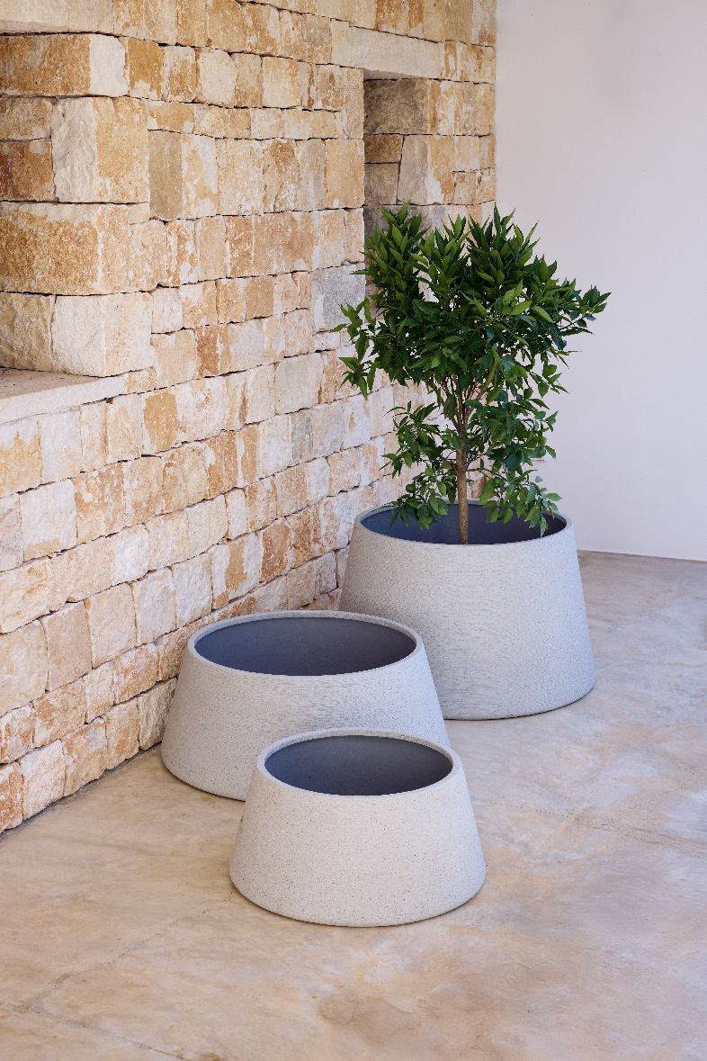 Soil Planter Trapezium Large Pflanzgefäß Outdoor Cane-Line