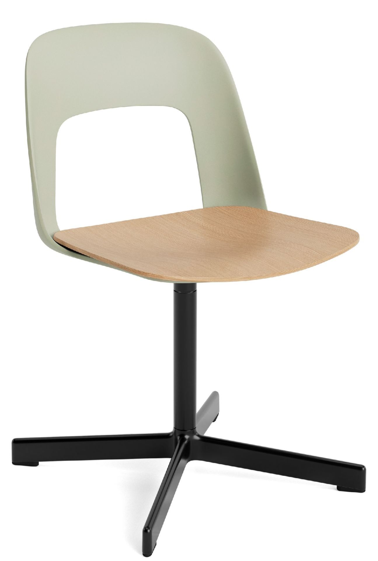 Layout Side Chair 132 4-Stern Drehfuß Stuhl Hay