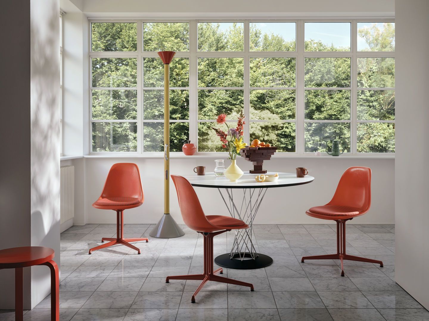 Eames Fiberglass Side Chair La Fonda Rot Orange Vitra LIMITED EDITION 