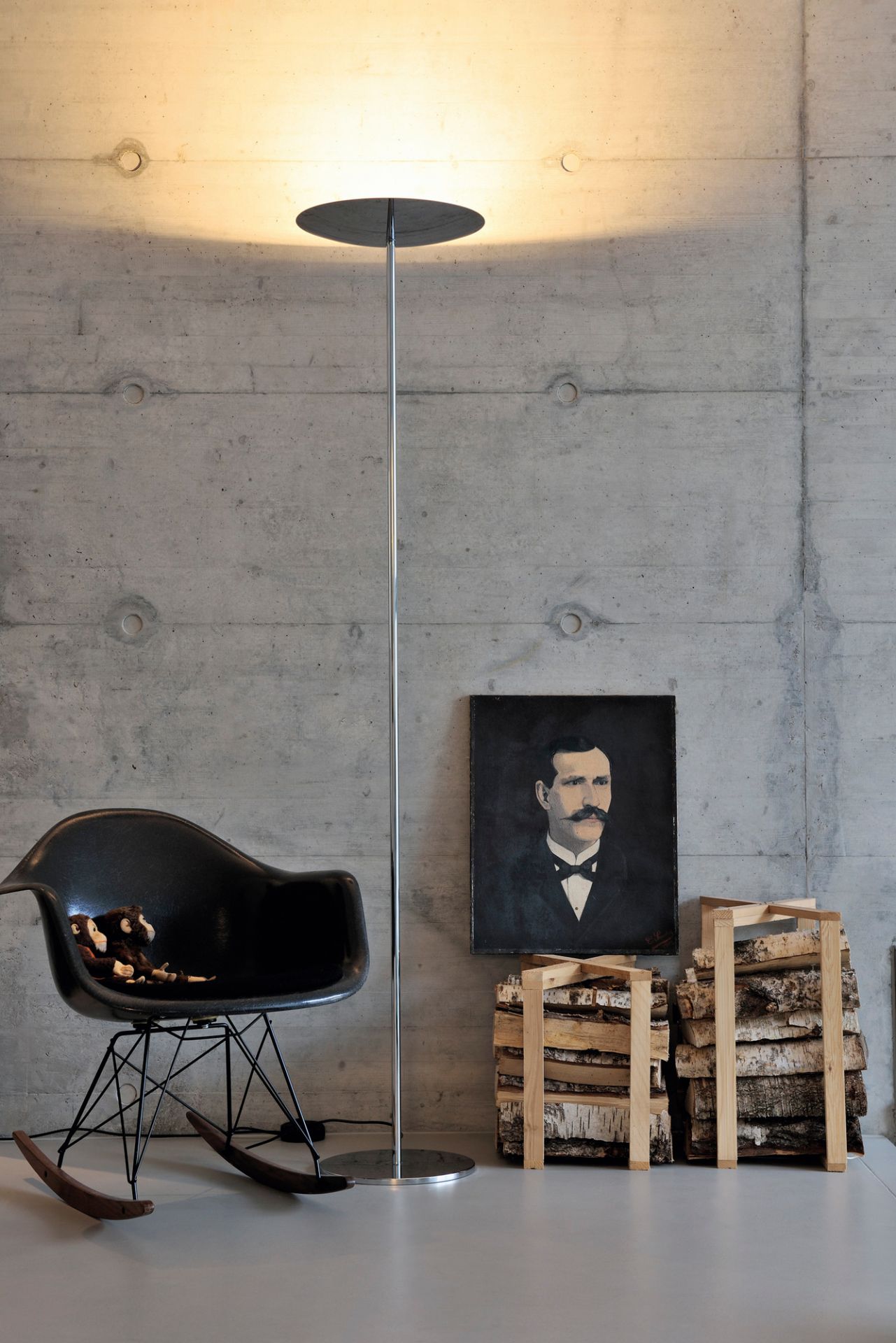 Classic LED Stehleuchte Belux Schwarz
