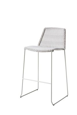 Breeze Outdoor Barhocker weiss grau Cane-Line