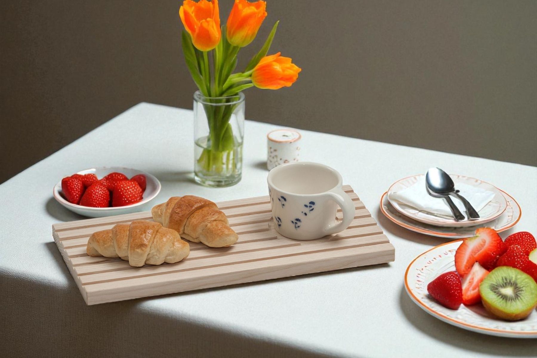 Servierbrett Drinks & Dips Side by Side