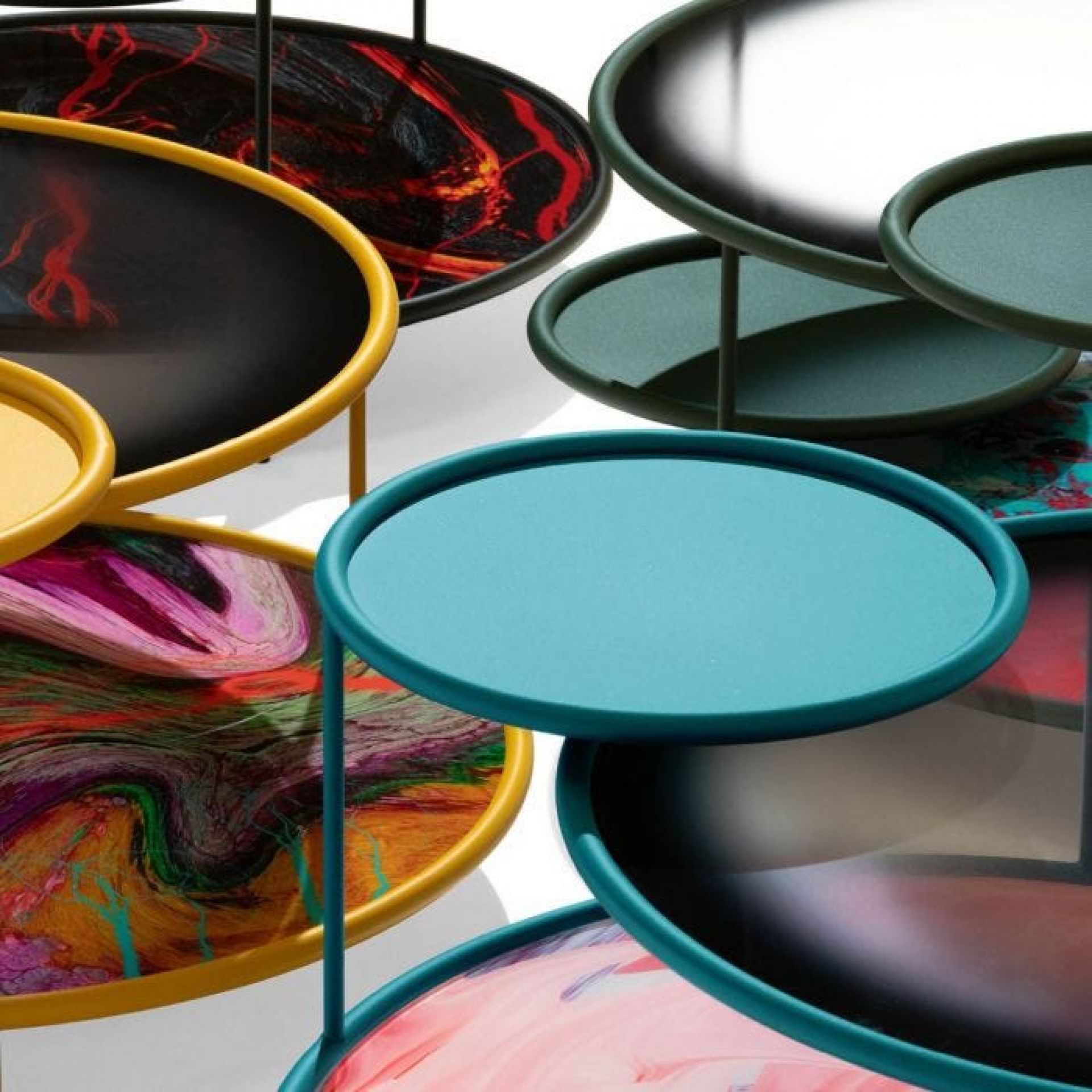 Sangaku Couchtisch Blau/Candyland Driade