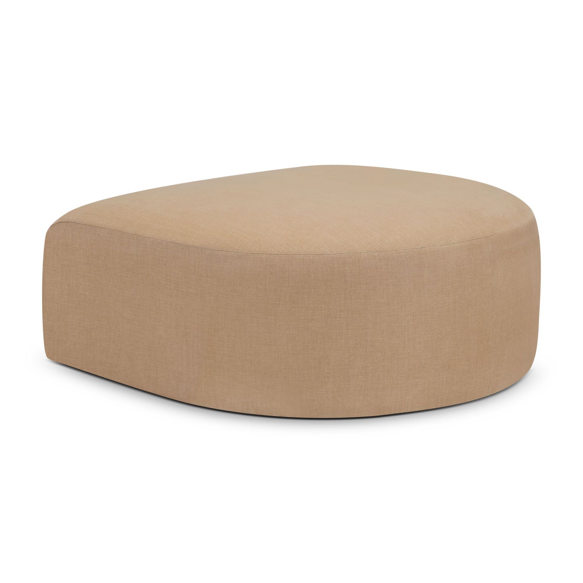 Bulky halbrunder Hocker Light Sepia Ethnicraft