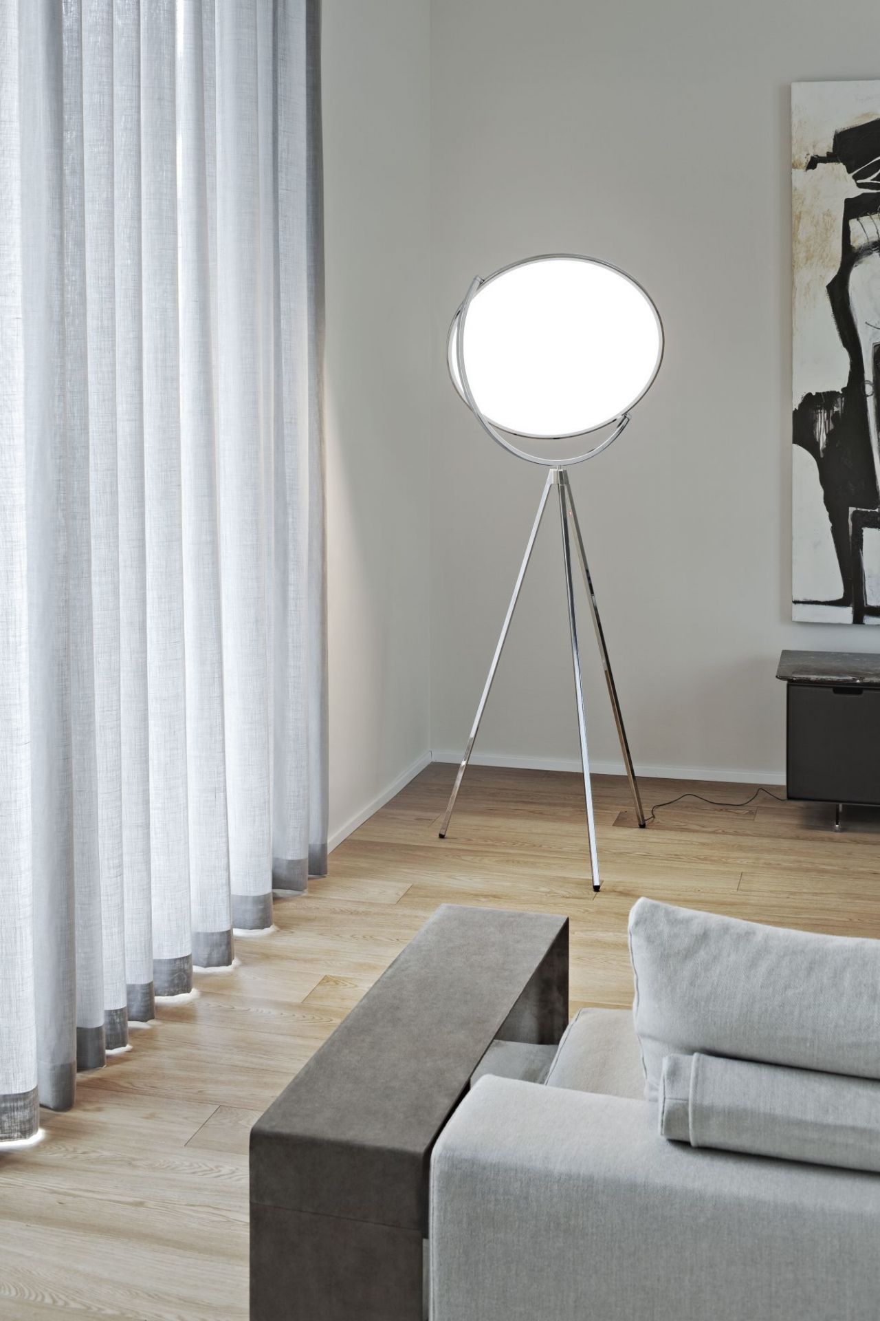 Superloon Stehleuchte Chrom Flos