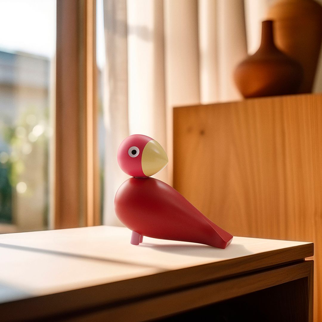 Flora Year Bird 2024 Songbirds Singvögel Holzfigur Kay Bojesen