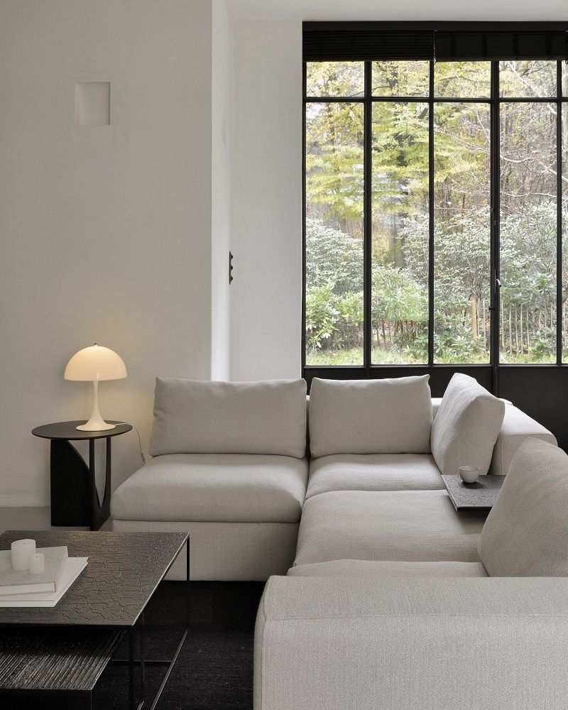 Mellow Sofa Off White Eco Stoff 1 Sitzer Ethnicraft