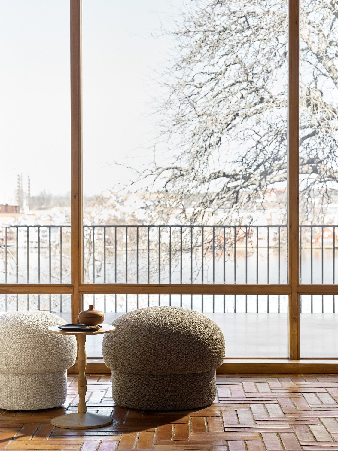 Uno Pouf Hocker 65 cm GRÜN Design House Stockholm EINZELSTÜCK