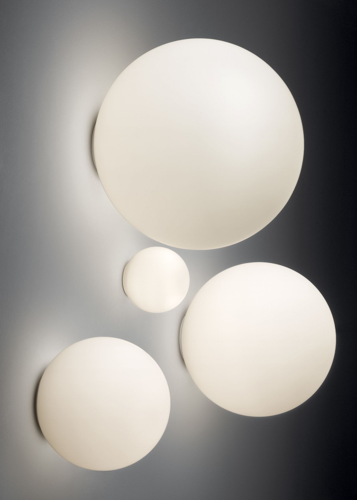 Dioscuri 35 Wall/Ceiling Wand/Deckenleuchte Weiß Artemide