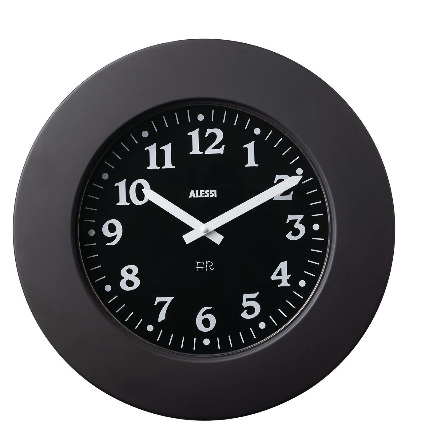 Momento  Wanduhr 11 B Schwarz Alessi 
