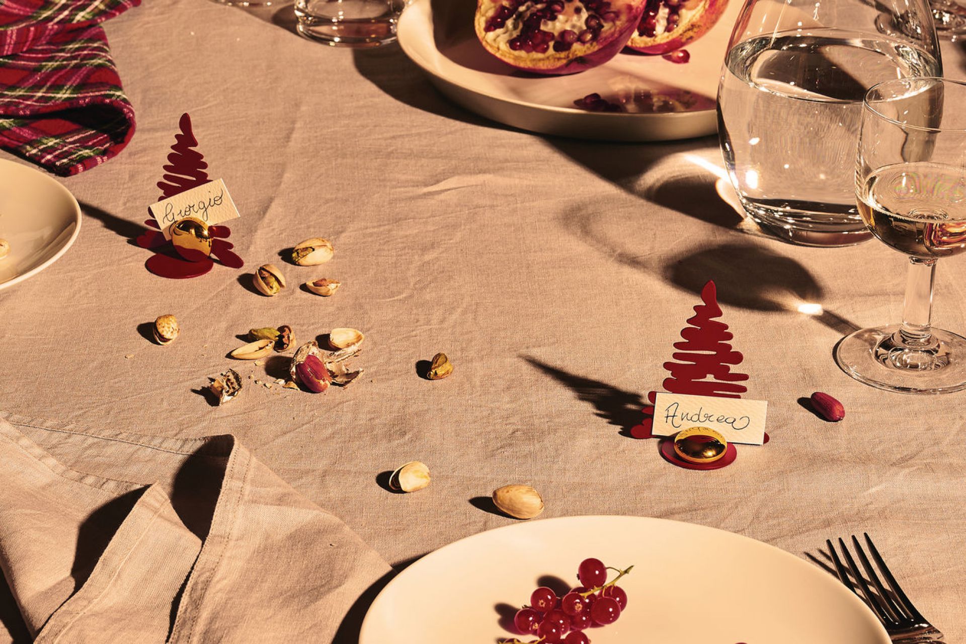 Barkplace Tree Tischkartenhalter Weihnachten Weiß Alessi EINZELSTÜCK